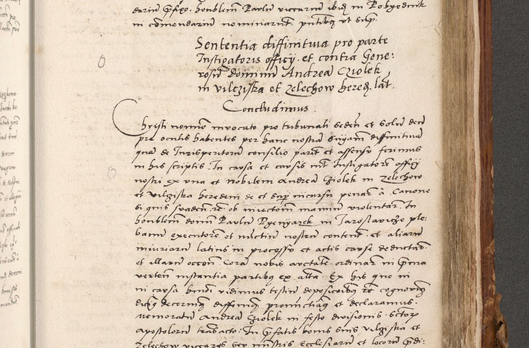 Zdjęcie nr 732 dla obiektu archiwalnego: Volumen (Pri)mum Actorum R(evere)nd(i)s(s)imi in Christo Patris D(omi)ni Petri de Gamratis Episcopi Cracoviensis a die prima mensis Novembris Anni 1539vi ad finem eiusdem anni et successive per annos 1539num et 1540mum