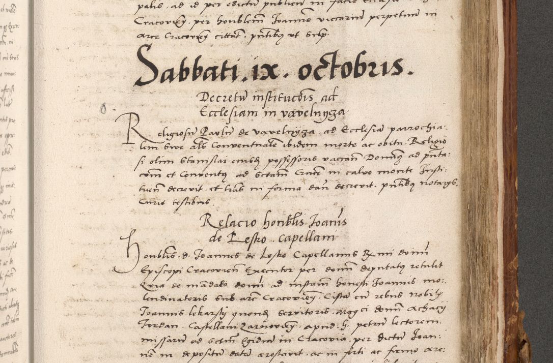 Zdjęcie nr 734 dla obiektu archiwalnego: Volumen (Pri)mum Actorum R(evere)nd(i)s(s)imi in Christo Patris D(omi)ni Petri de Gamratis Episcopi Cracoviensis a die prima mensis Novembris Anni 1539vi ad finem eiusdem anni et successive per annos 1539num et 1540mum