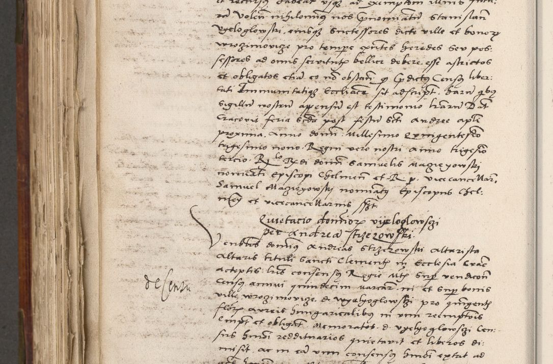 Zdjęcie nr 739 dla obiektu archiwalnego: Volumen (Pri)mum Actorum R(evere)nd(i)s(s)imi in Christo Patris D(omi)ni Petri de Gamratis Episcopi Cracoviensis a die prima mensis Novembris Anni 1539vi ad finem eiusdem anni et successive per annos 1539num et 1540mum