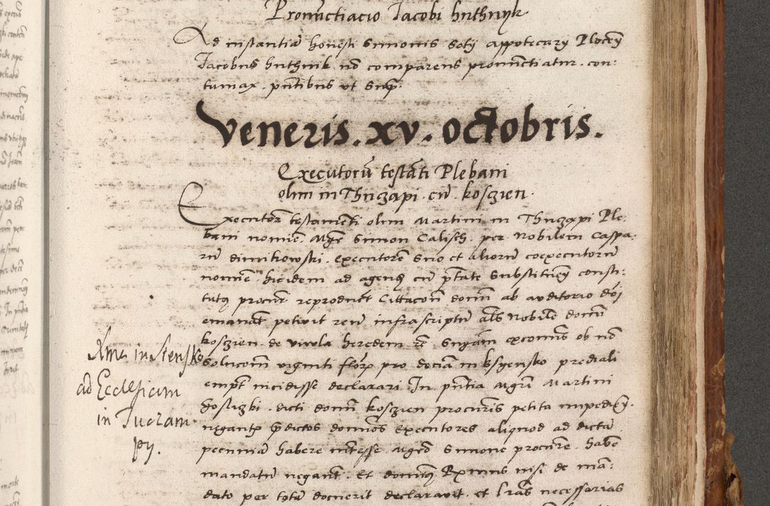 Zdjęcie nr 742 dla obiektu archiwalnego: Volumen (Pri)mum Actorum R(evere)nd(i)s(s)imi in Christo Patris D(omi)ni Petri de Gamratis Episcopi Cracoviensis a die prima mensis Novembris Anni 1539vi ad finem eiusdem anni et successive per annos 1539num et 1540mum