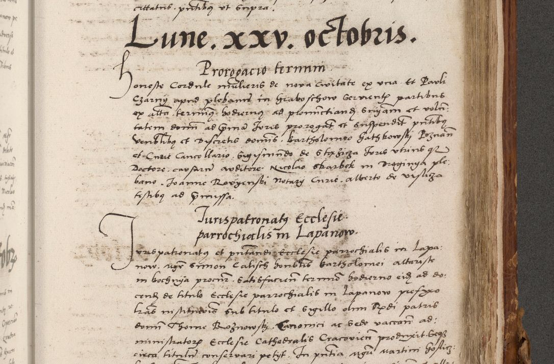 Zdjęcie nr 752 dla obiektu archiwalnego: Volumen (Pri)mum Actorum R(evere)nd(i)s(s)imi in Christo Patris D(omi)ni Petri de Gamratis Episcopi Cracoviensis a die prima mensis Novembris Anni 1539vi ad finem eiusdem anni et successive per annos 1539num et 1540mum