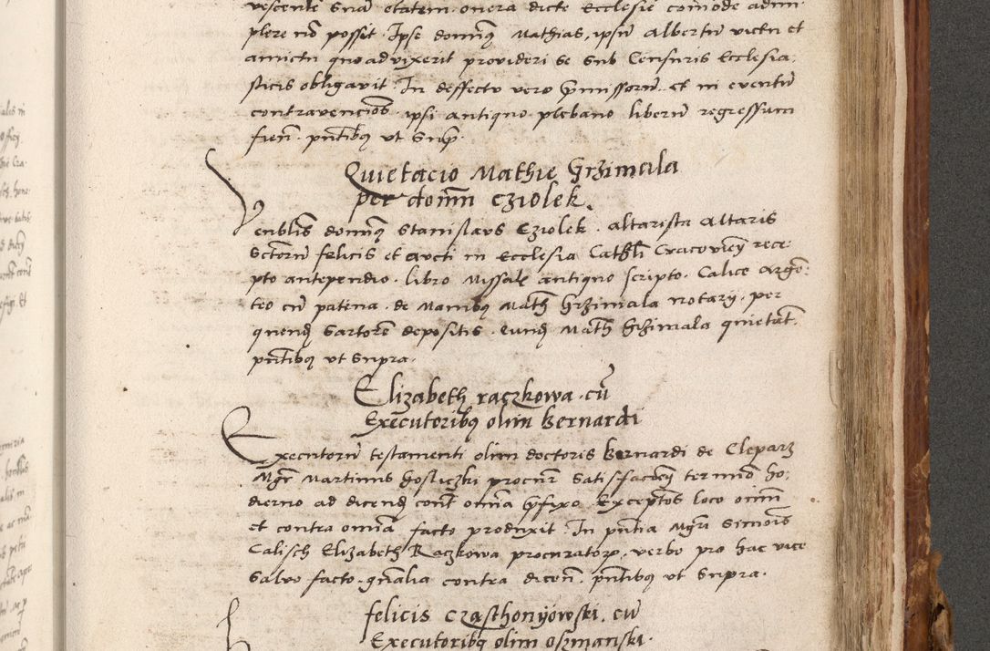 Zdjęcie nr 756 dla obiektu archiwalnego: Volumen (Pri)mum Actorum R(evere)nd(i)s(s)imi in Christo Patris D(omi)ni Petri de Gamratis Episcopi Cracoviensis a die prima mensis Novembris Anni 1539vi ad finem eiusdem anni et successive per annos 1539num et 1540mum