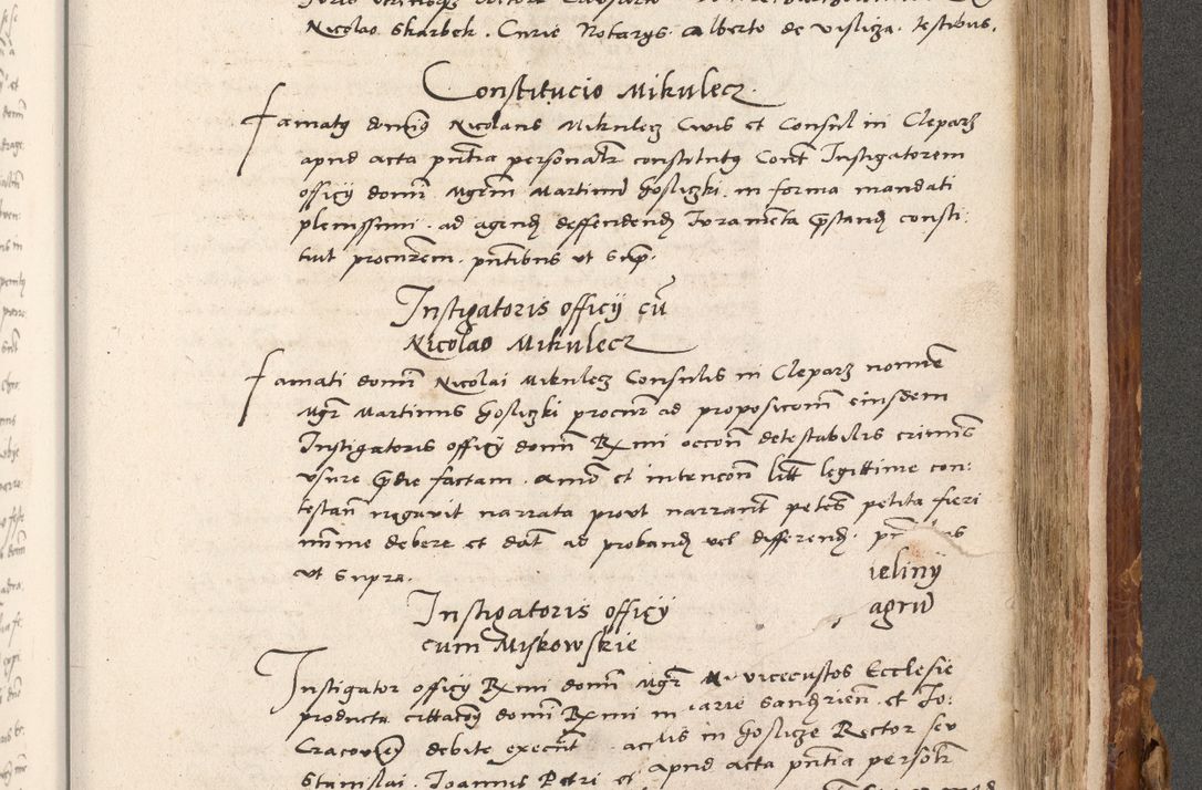 Zdjęcie nr 762 dla obiektu archiwalnego: Volumen (Pri)mum Actorum R(evere)nd(i)s(s)imi in Christo Patris D(omi)ni Petri de Gamratis Episcopi Cracoviensis a die prima mensis Novembris Anni 1539vi ad finem eiusdem anni et successive per annos 1539num et 1540mum