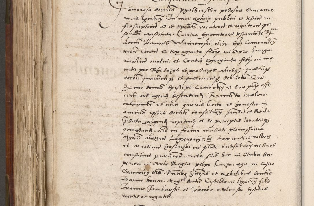Zdjęcie nr 769 dla obiektu archiwalnego: Volumen (Pri)mum Actorum R(evere)nd(i)s(s)imi in Christo Patris D(omi)ni Petri de Gamratis Episcopi Cracoviensis a die prima mensis Novembris Anni 1539vi ad finem eiusdem anni et successive per annos 1539num et 1540mum