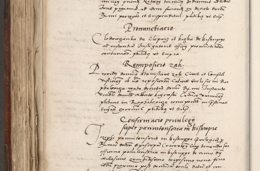 Zdjęcie nr 771 dla obiektu archiwalnego: Volumen (Pri)mum Actorum R(evere)nd(i)s(s)imi in Christo Patris D(omi)ni Petri de Gamratis Episcopi Cracoviensis a die prima mensis Novembris Anni 1539vi ad finem eiusdem anni et successive per annos 1539num et 1540mum