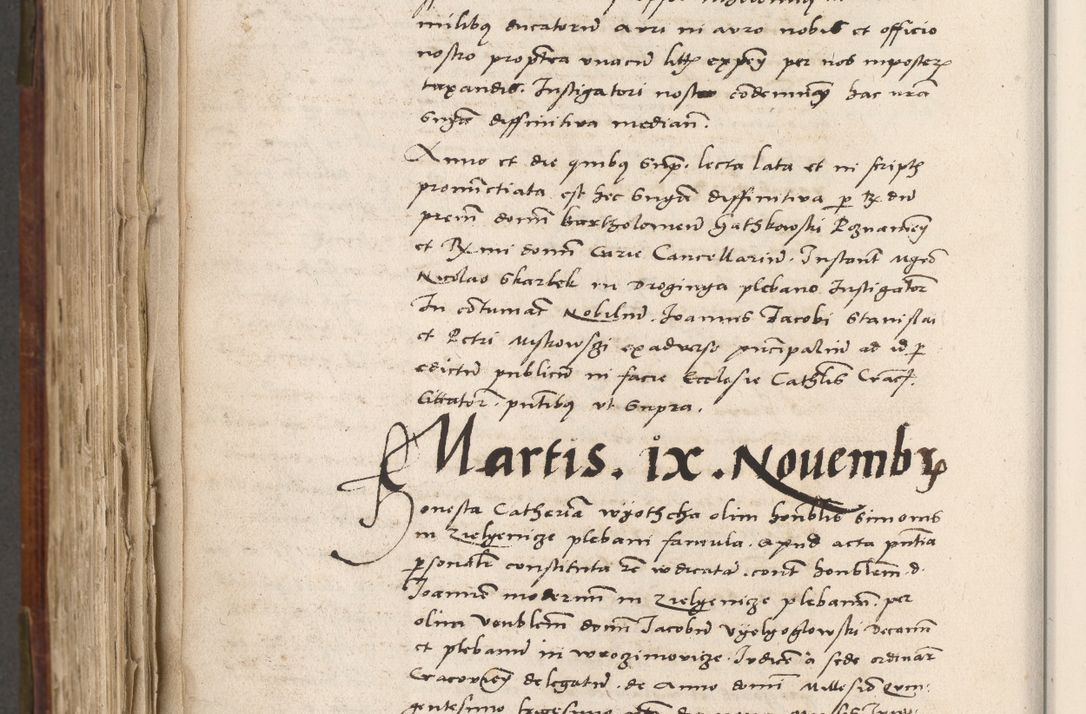 Zdjęcie nr 777 dla obiektu archiwalnego: Volumen (Pri)mum Actorum R(evere)nd(i)s(s)imi in Christo Patris D(omi)ni Petri de Gamratis Episcopi Cracoviensis a die prima mensis Novembris Anni 1539vi ad finem eiusdem anni et successive per annos 1539num et 1540mum