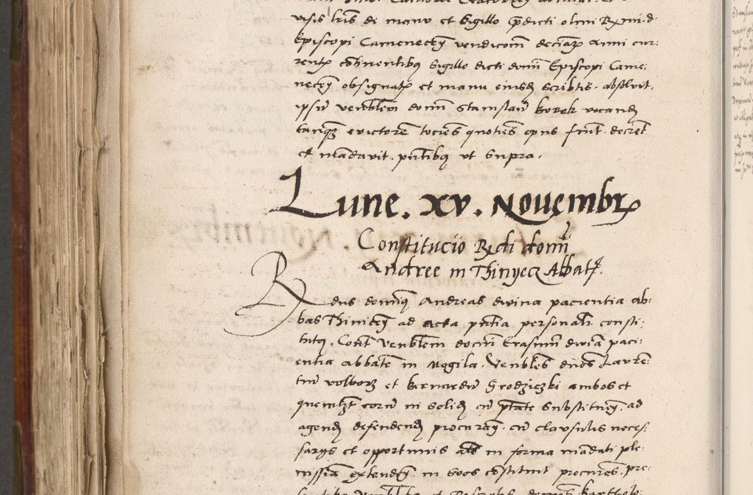 Zdjęcie nr 787 dla obiektu archiwalnego: Volumen (Pri)mum Actorum R(evere)nd(i)s(s)imi in Christo Patris D(omi)ni Petri de Gamratis Episcopi Cracoviensis a die prima mensis Novembris Anni 1539vi ad finem eiusdem anni et successive per annos 1539num et 1540mum