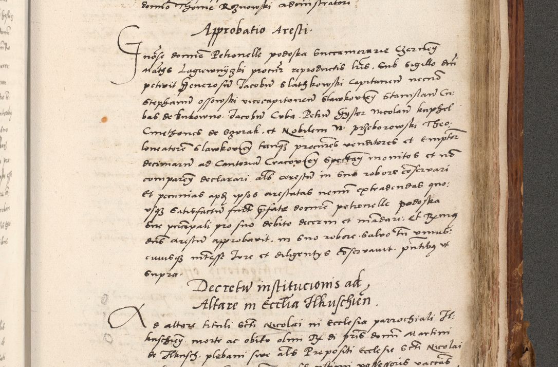 Zdjęcie nr 790 dla obiektu archiwalnego: Volumen (Pri)mum Actorum R(evere)nd(i)s(s)imi in Christo Patris D(omi)ni Petri de Gamratis Episcopi Cracoviensis a die prima mensis Novembris Anni 1539vi ad finem eiusdem anni et successive per annos 1539num et 1540mum