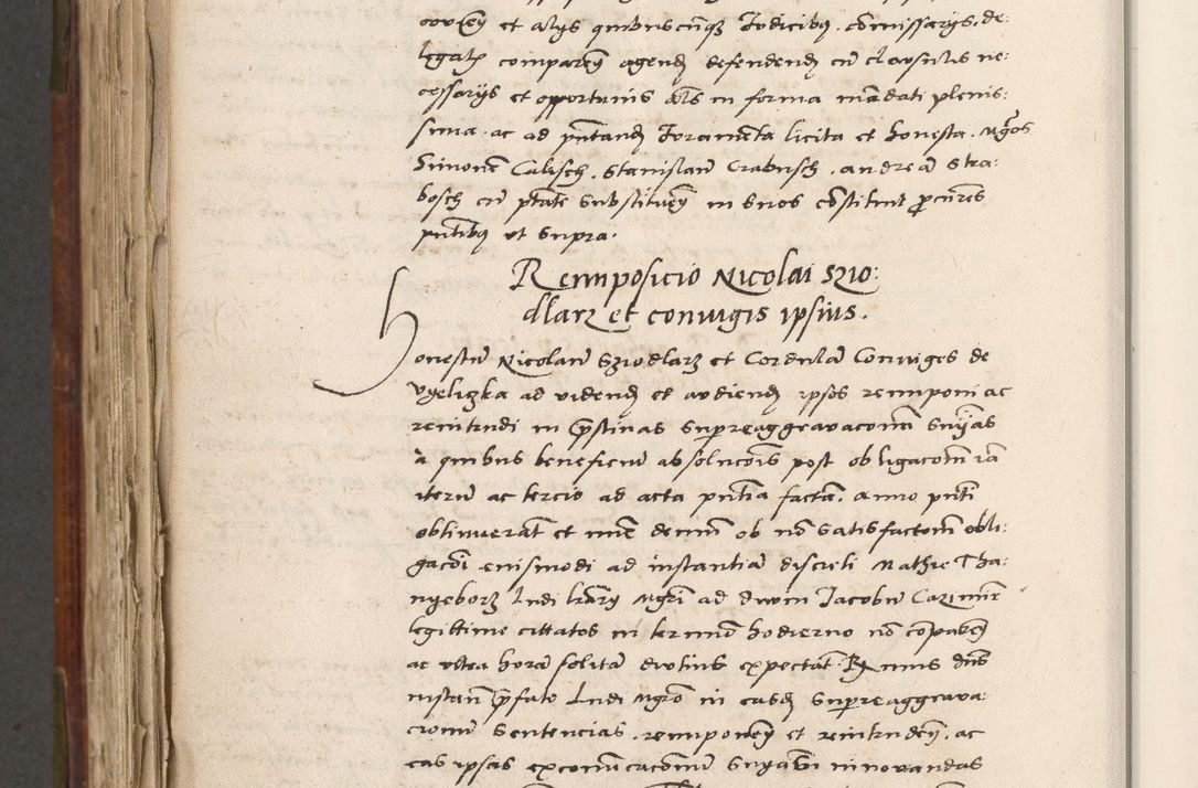 Zdjęcie nr 803 dla obiektu archiwalnego: Volumen (Pri)mum Actorum R(evere)nd(i)s(s)imi in Christo Patris D(omi)ni Petri de Gamratis Episcopi Cracoviensis a die prima mensis Novembris Anni 1539vi ad finem eiusdem anni et successive per annos 1539num et 1540mum