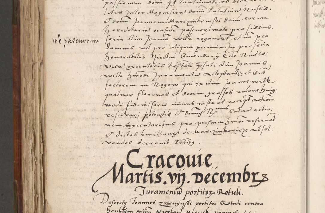 Zdjęcie nr 823 dla obiektu archiwalnego: Volumen (Pri)mum Actorum R(evere)nd(i)s(s)imi in Christo Patris D(omi)ni Petri de Gamratis Episcopi Cracoviensis a die prima mensis Novembris Anni 1539vi ad finem eiusdem anni et successive per annos 1539num et 1540mum