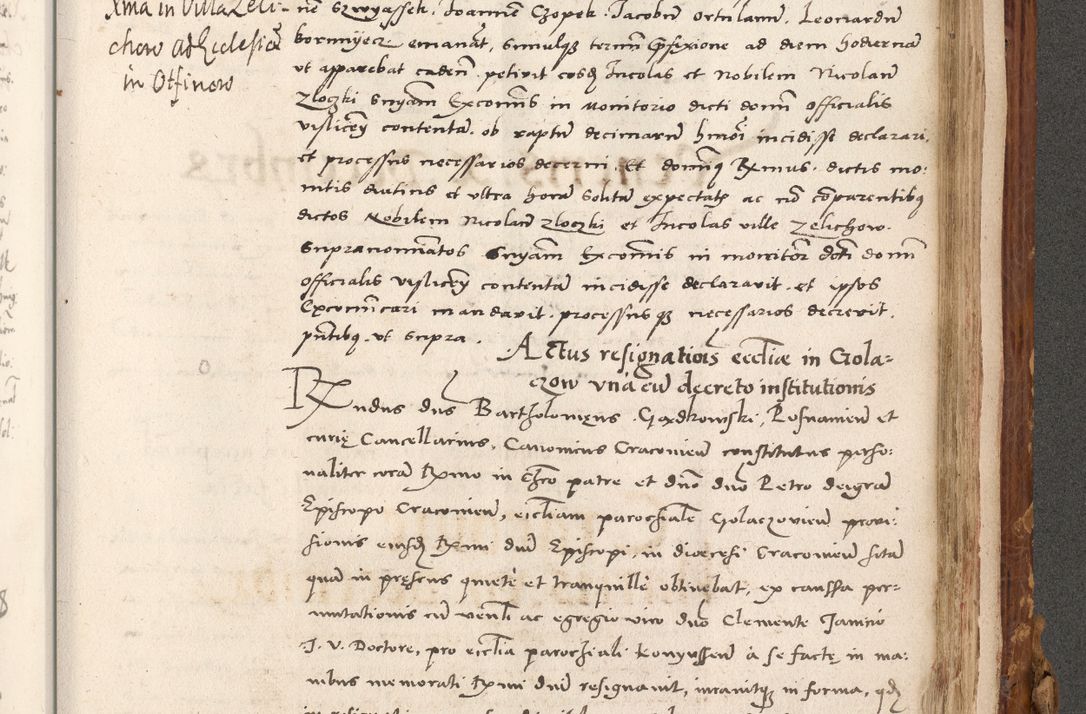Zdjęcie nr 824 dla obiektu archiwalnego: Volumen (Pri)mum Actorum R(evere)nd(i)s(s)imi in Christo Patris D(omi)ni Petri de Gamratis Episcopi Cracoviensis a die prima mensis Novembris Anni 1539vi ad finem eiusdem anni et successive per annos 1539num et 1540mum