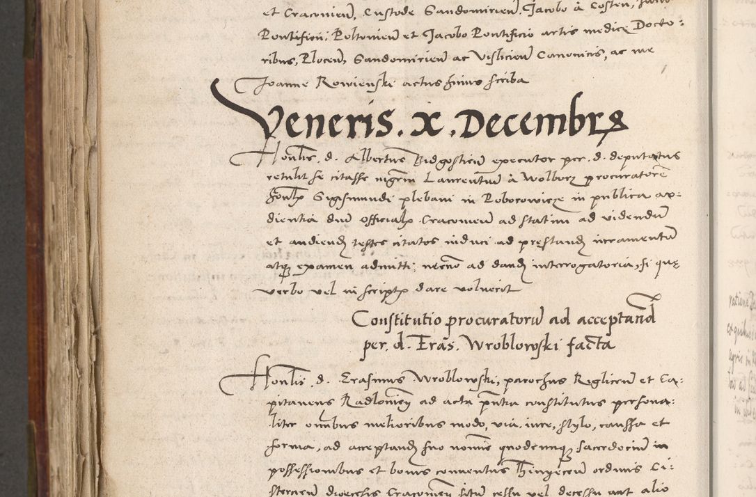 Zdjęcie nr 825 dla obiektu archiwalnego: Volumen (Pri)mum Actorum R(evere)nd(i)s(s)imi in Christo Patris D(omi)ni Petri de Gamratis Episcopi Cracoviensis a die prima mensis Novembris Anni 1539vi ad finem eiusdem anni et successive per annos 1539num et 1540mum