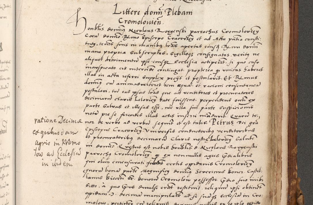 Zdjęcie nr 826 dla obiektu archiwalnego: Volumen (Pri)mum Actorum R(evere)nd(i)s(s)imi in Christo Patris D(omi)ni Petri de Gamratis Episcopi Cracoviensis a die prima mensis Novembris Anni 1539vi ad finem eiusdem anni et successive per annos 1539num et 1540mum