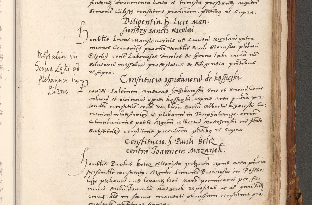 Zdjęcie nr 840 dla obiektu archiwalnego: Volumen (Pri)mum Actorum R(evere)nd(i)s(s)imi in Christo Patris D(omi)ni Petri de Gamratis Episcopi Cracoviensis a die prima mensis Novembris Anni 1539vi ad finem eiusdem anni et successive per annos 1539num et 1540mum