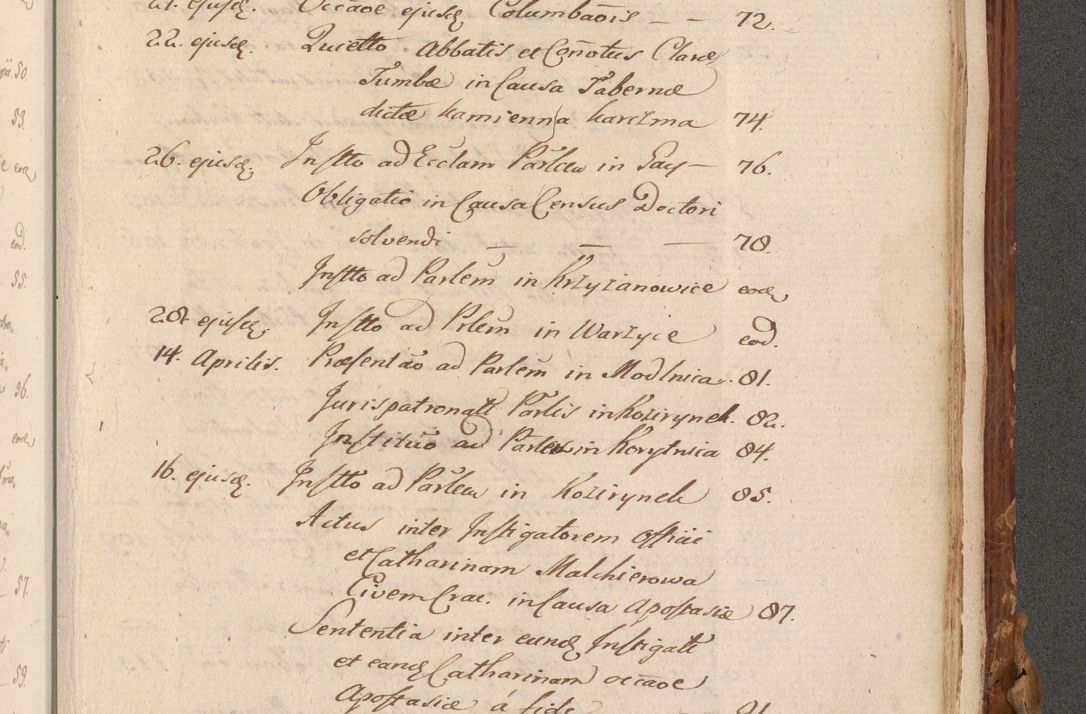 Zdjęcie nr 860 dla obiektu archiwalnego: Volumen (Pri)mum Actorum R(evere)nd(i)s(s)imi in Christo Patris D(omi)ni Petri de Gamratis Episcopi Cracoviensis a die prima mensis Novembris Anni 1539vi ad finem eiusdem anni et successive per annos 1539num et 1540mum