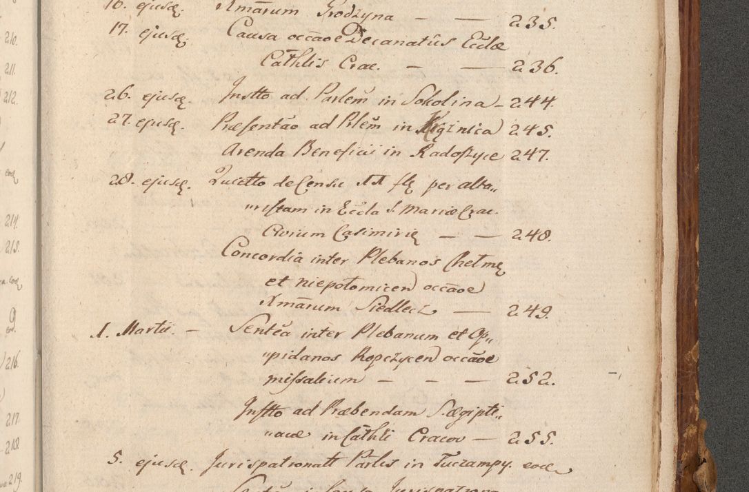 Zdjęcie nr 868 dla obiektu archiwalnego: Volumen (Pri)mum Actorum R(evere)nd(i)s(s)imi in Christo Patris D(omi)ni Petri de Gamratis Episcopi Cracoviensis a die prima mensis Novembris Anni 1539vi ad finem eiusdem anni et successive per annos 1539num et 1540mum