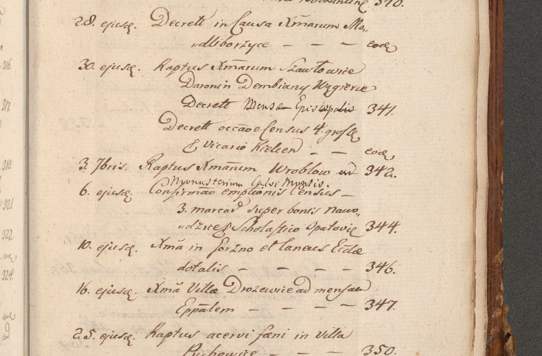Zdjęcie nr 872 dla obiektu archiwalnego: Volumen (Pri)mum Actorum R(evere)nd(i)s(s)imi in Christo Patris D(omi)ni Petri de Gamratis Episcopi Cracoviensis a die prima mensis Novembris Anni 1539vi ad finem eiusdem anni et successive per annos 1539num et 1540mum