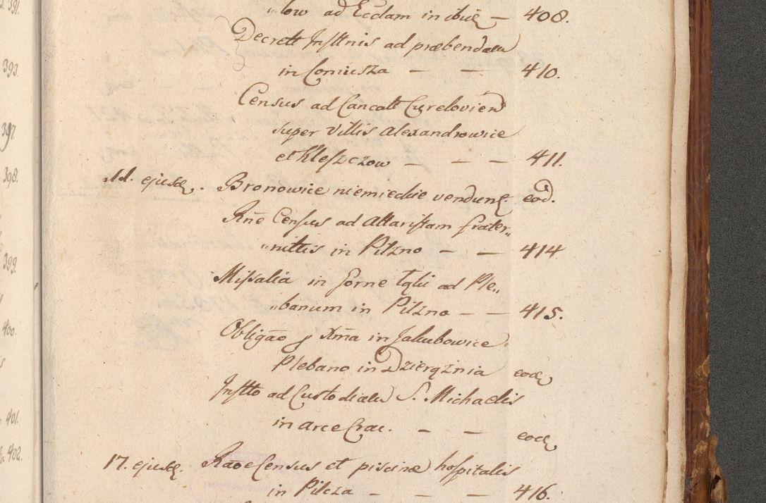 Zdjęcie nr 876 dla obiektu archiwalnego: Volumen (Pri)mum Actorum R(evere)nd(i)s(s)imi in Christo Patris D(omi)ni Petri de Gamratis Episcopi Cracoviensis a die prima mensis Novembris Anni 1539vi ad finem eiusdem anni et successive per annos 1539num et 1540mum