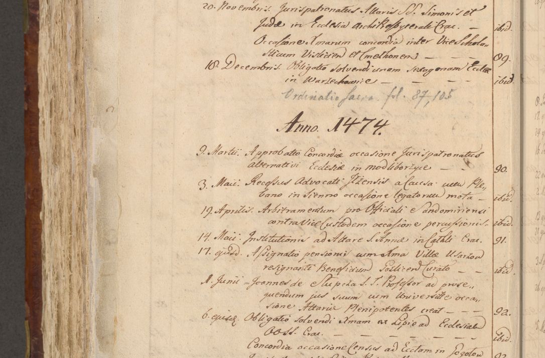Zdjęcie nr 737 dla obiektu archiwalnego: Acta administratorialia per annum 1471 et episcopalia R. D. Joannis Rzeschow, primo administratoris et post vero episcopi Cracoviensis ab anno 1472 ad annum 1488 succesive acticara et registrara, prout videre est in fine huius voluminis