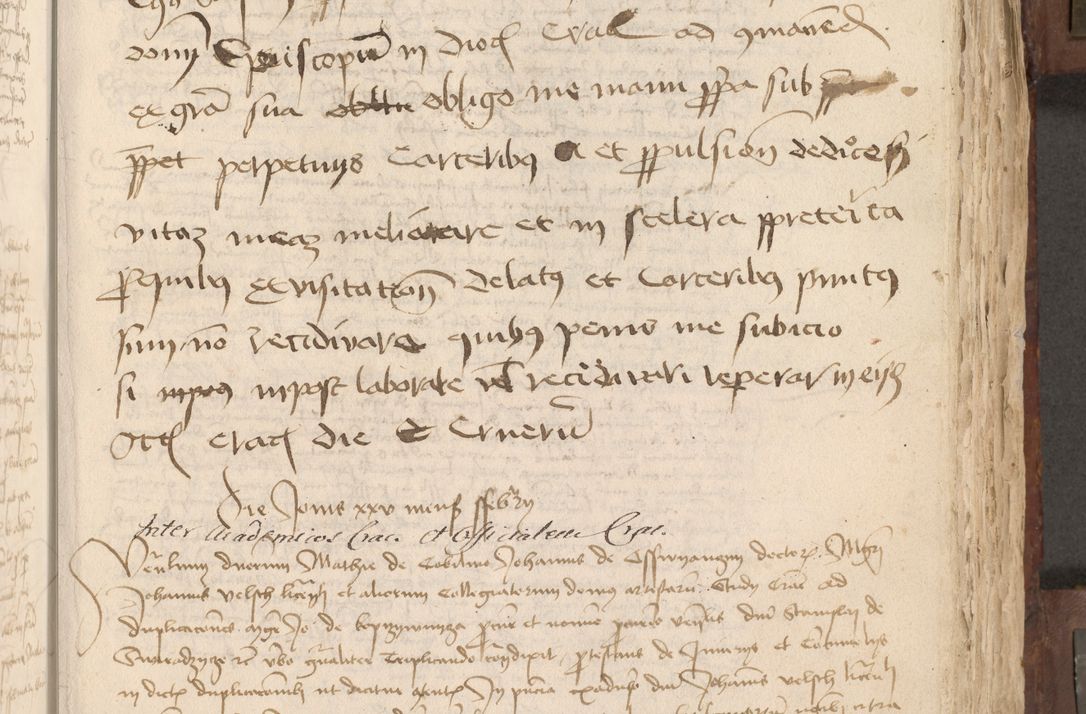 Zdjęcie nr 208 dla obiektu archiwalnego: Acta administratorialia per annum 1471 et episcopalia R. D. Joannis Rzeschow, primo administratoris et post vero episcopi Cracoviensis ab anno 1472 ad annum 1488 succesive acticara et registrara, prout videre est in fine huius voluminis