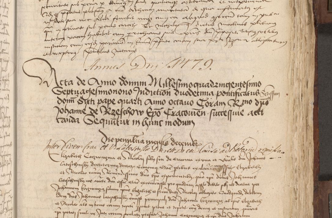 Zdjęcie nr 200 dla obiektu archiwalnego: Acta administratorialia per annum 1471 et episcopalia R. D. Joannis Rzeschow, primo administratoris et post vero episcopi Cracoviensis ab anno 1472 ad annum 1488 succesive acticara et registrara, prout videre est in fine huius voluminis