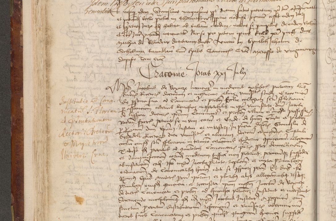 Zdjęcie nr 99 dla obiektu archiwalnego: Acta administratorialia per annum 1471 et episcopalia R. D. Joannis Rzeschow, primo administratoris et post vero episcopi Cracoviensis ab anno 1472 ad annum 1488 succesive acticara et registrara, prout videre est in fine huius voluminis
