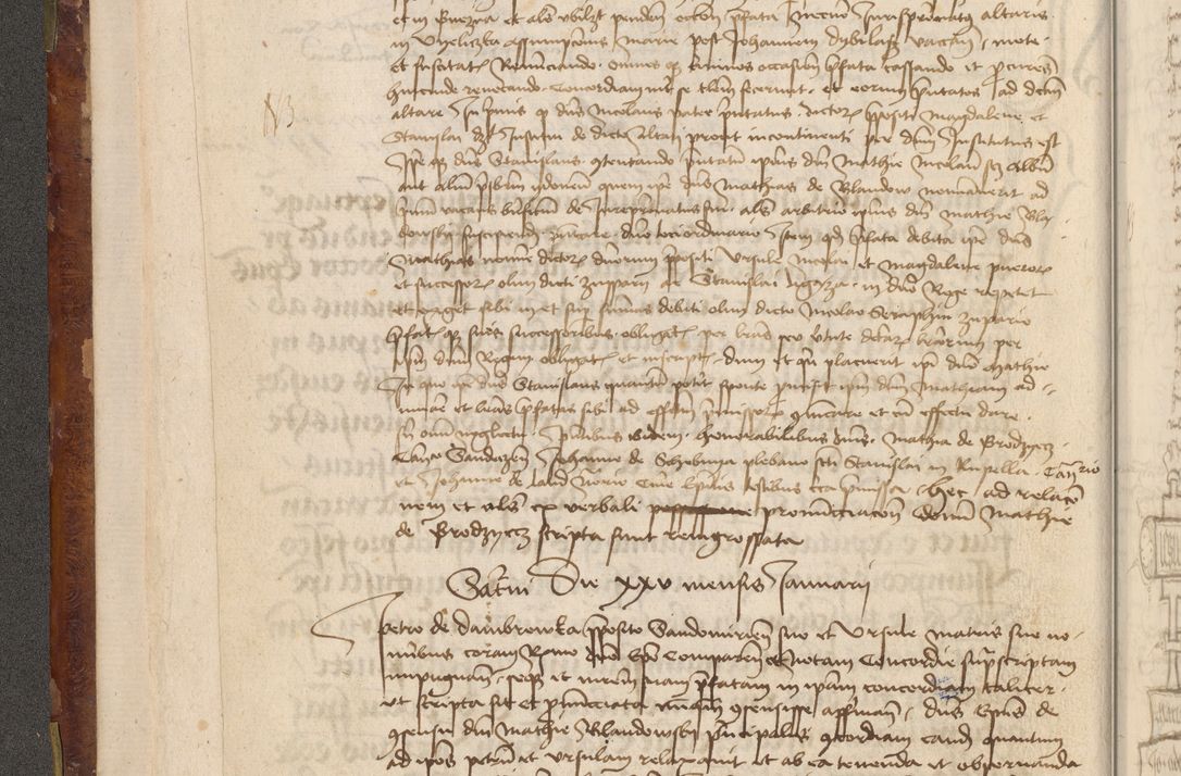 Zdjęcie nr 39 dla obiektu archiwalnego: Acta administratorialia per annum 1471 et episcopalia R. D. Joannis Rzeschow, primo administratoris et post vero episcopi Cracoviensis ab anno 1472 ad annum 1488 succesive acticara et registrara, prout videre est in fine huius voluminis