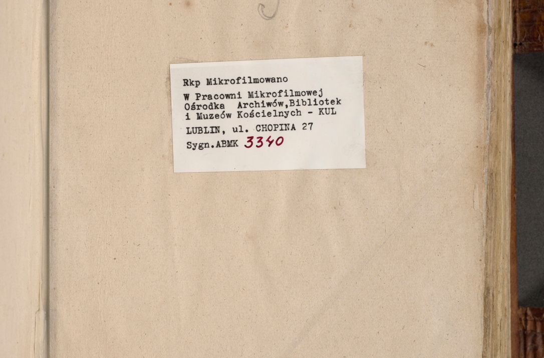 Zdjęcie nr 4 dla obiektu archiwalnego: Volumen I-mum actorum R. D. Joannis Konarski, episcopi Cracoviensis ab an D. 1503 ad annum 1514 inclusive acticata et registata, quorum indicem in dine voluminis videre est.