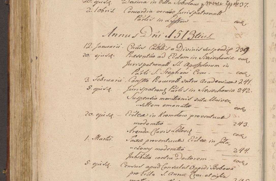 Zdjęcie nr 639 dla obiektu archiwalnego: Volumen I-mum actorum R. D. Joannis Konarski, episcopi Cracoviensis ab an D. 1503 ad annum 1514 inclusive acticata et registata, quorum indicem in dine voluminis videre est.