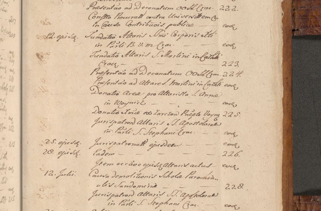 Zdjęcie nr 638 dla obiektu archiwalnego: Volumen I-mum actorum R. D. Joannis Konarski, episcopi Cracoviensis ab an D. 1503 ad annum 1514 inclusive acticata et registata, quorum indicem in dine voluminis videre est.