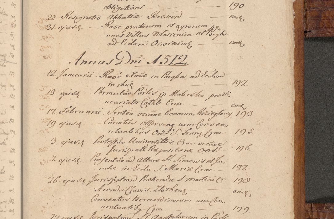 Zdjęcie nr 636 dla obiektu archiwalnego: Volumen I-mum actorum R. D. Joannis Konarski, episcopi Cracoviensis ab an D. 1503 ad annum 1514 inclusive acticata et registata, quorum indicem in dine voluminis videre est.