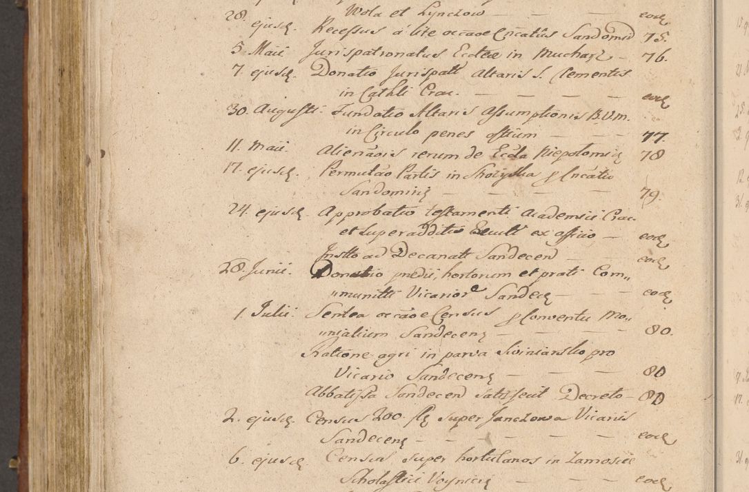 Zdjęcie nr 629 dla obiektu archiwalnego: Volumen I-mum actorum R. D. Joannis Konarski, episcopi Cracoviensis ab an D. 1503 ad annum 1514 inclusive acticata et registata, quorum indicem in dine voluminis videre est.