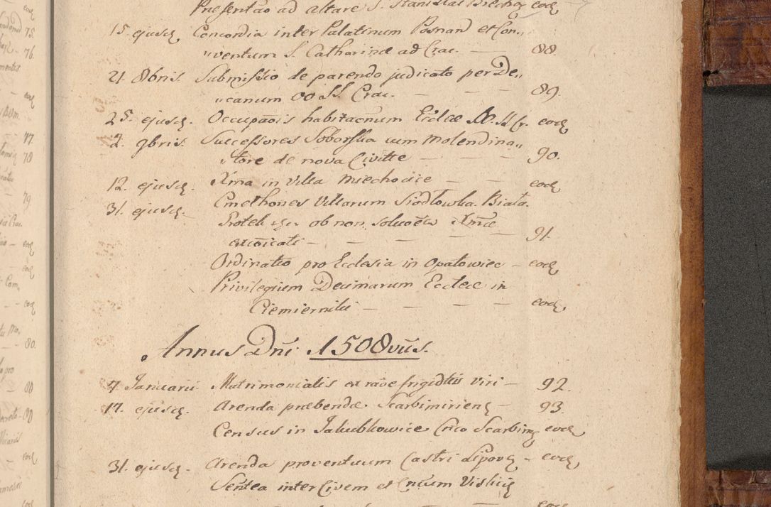 Zdjęcie nr 630 dla obiektu archiwalnego: Volumen I-mum actorum R. D. Joannis Konarski, episcopi Cracoviensis ab an D. 1503 ad annum 1514 inclusive acticata et registata, quorum indicem in dine voluminis videre est.