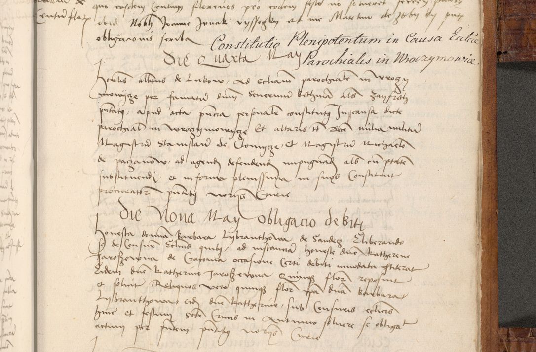 Zdjęcie nr 586 dla obiektu archiwalnego: Volumen I-mum actorum R. D. Joannis Konarski, episcopi Cracoviensis ab an D. 1503 ad annum 1514 inclusive acticata et registata, quorum indicem in dine voluminis videre est.