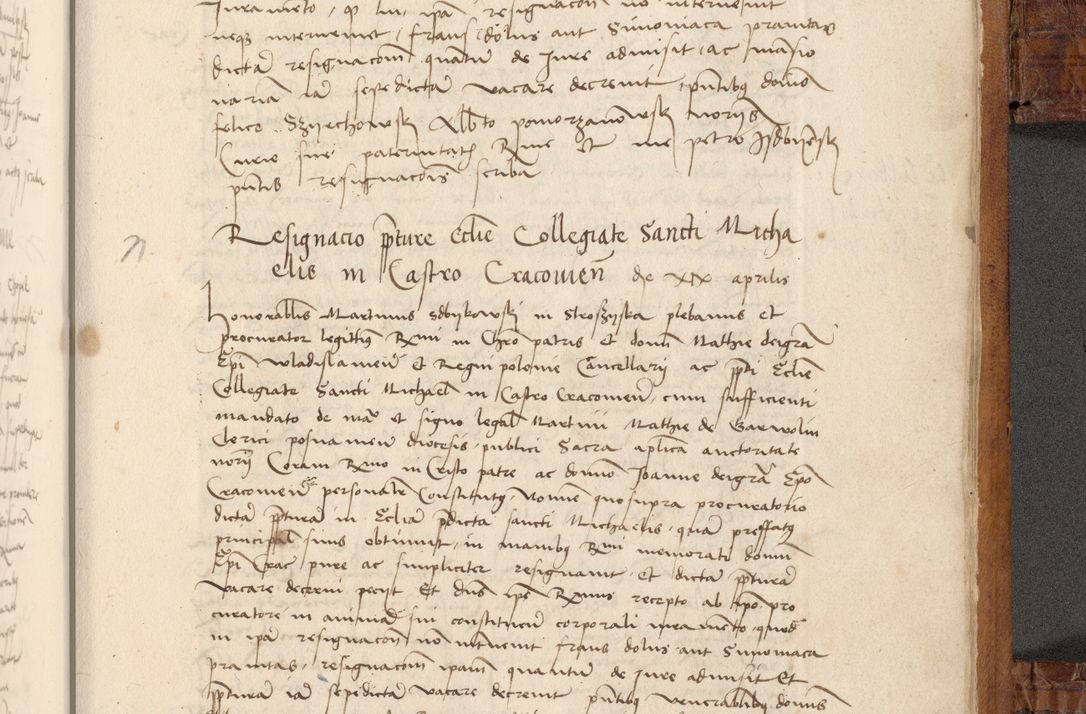 Zdjęcie nr 580 dla obiektu archiwalnego: Volumen I-mum actorum R. D. Joannis Konarski, episcopi Cracoviensis ab an D. 1503 ad annum 1514 inclusive acticata et registata, quorum indicem in dine voluminis videre est.