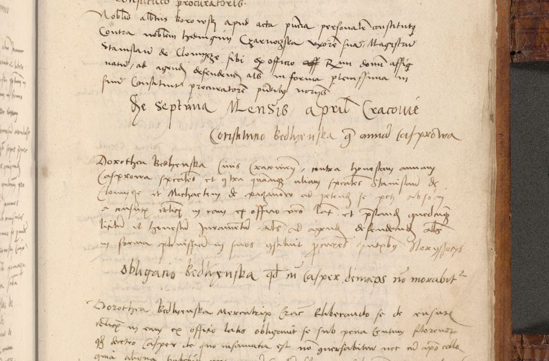 Zdjęcie nr 578 dla obiektu archiwalnego: Volumen I-mum actorum R. D. Joannis Konarski, episcopi Cracoviensis ab an D. 1503 ad annum 1514 inclusive acticata et registata, quorum indicem in dine voluminis videre est.