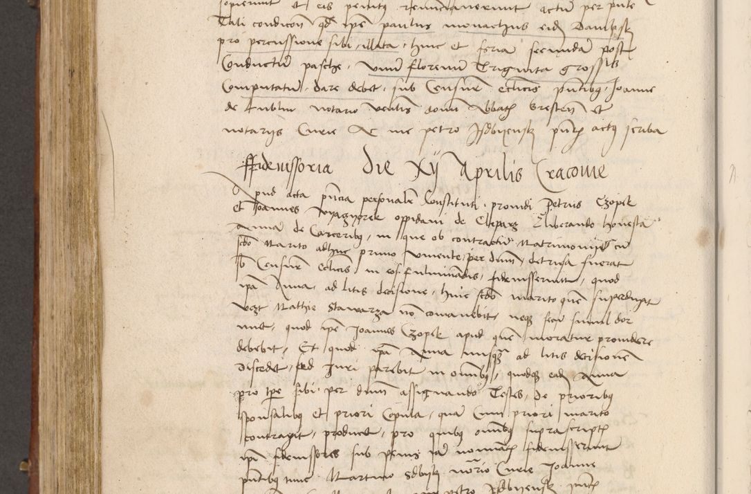 Zdjęcie nr 579 dla obiektu archiwalnego: Volumen I-mum actorum R. D. Joannis Konarski, episcopi Cracoviensis ab an D. 1503 ad annum 1514 inclusive acticata et registata, quorum indicem in dine voluminis videre est.