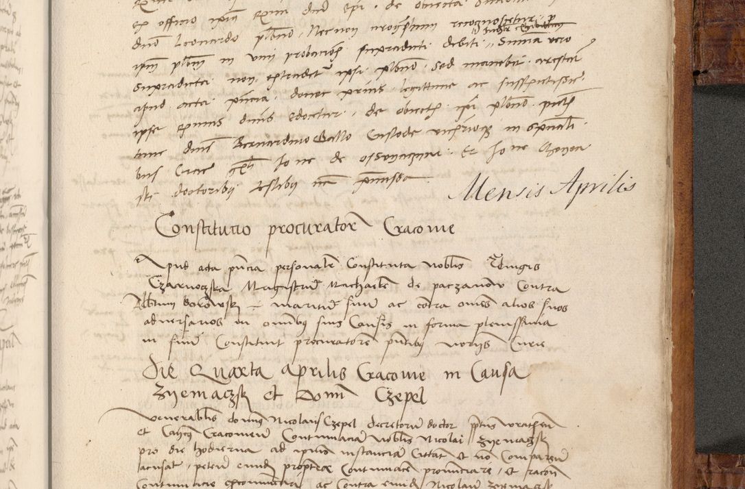 Zdjęcie nr 576 dla obiektu archiwalnego: Volumen I-mum actorum R. D. Joannis Konarski, episcopi Cracoviensis ab an D. 1503 ad annum 1514 inclusive acticata et registata, quorum indicem in dine voluminis videre est.
