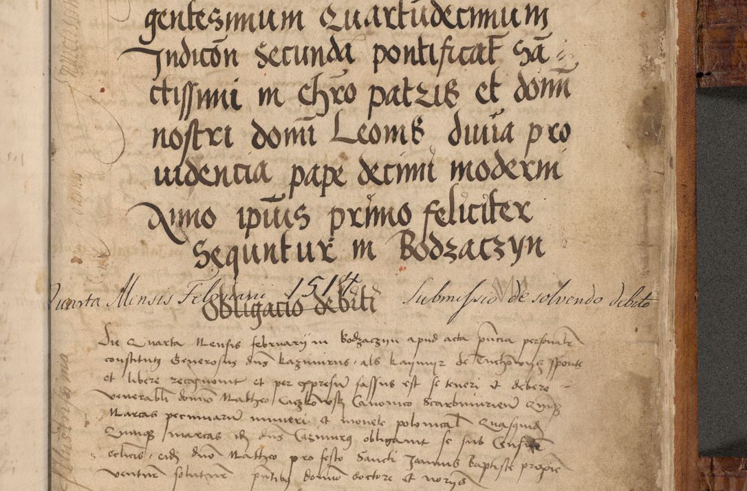 Zdjęcie nr 568 dla obiektu archiwalnego: Volumen I-mum actorum R. D. Joannis Konarski, episcopi Cracoviensis ab an D. 1503 ad annum 1514 inclusive acticata et registata, quorum indicem in dine voluminis videre est.
