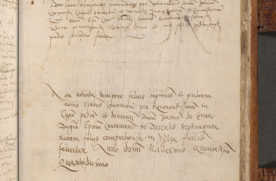 Zdjęcie nr 566 dla obiektu archiwalnego: Volumen I-mum actorum R. D. Joannis Konarski, episcopi Cracoviensis ab an D. 1503 ad annum 1514 inclusive acticata et registata, quorum indicem in dine voluminis videre est.