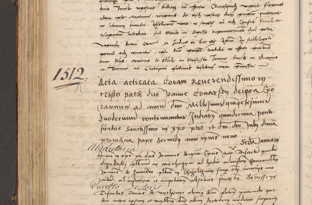 Zdjęcie nr 391 dla obiektu archiwalnego: Volumen I-mum actorum R. D. Joannis Konarski, episcopi Cracoviensis ab an D. 1503 ad annum 1514 inclusive acticata et registata, quorum indicem in dine voluminis videre est.