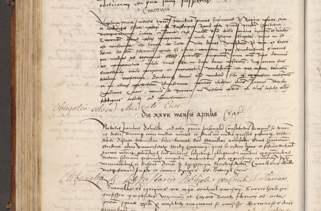 Zdjęcie nr 307 dla obiektu archiwalnego: Volumen I-mum actorum R. D. Joannis Konarski, episcopi Cracoviensis ab an D. 1503 ad annum 1514 inclusive acticata et registata, quorum indicem in dine voluminis videre est.