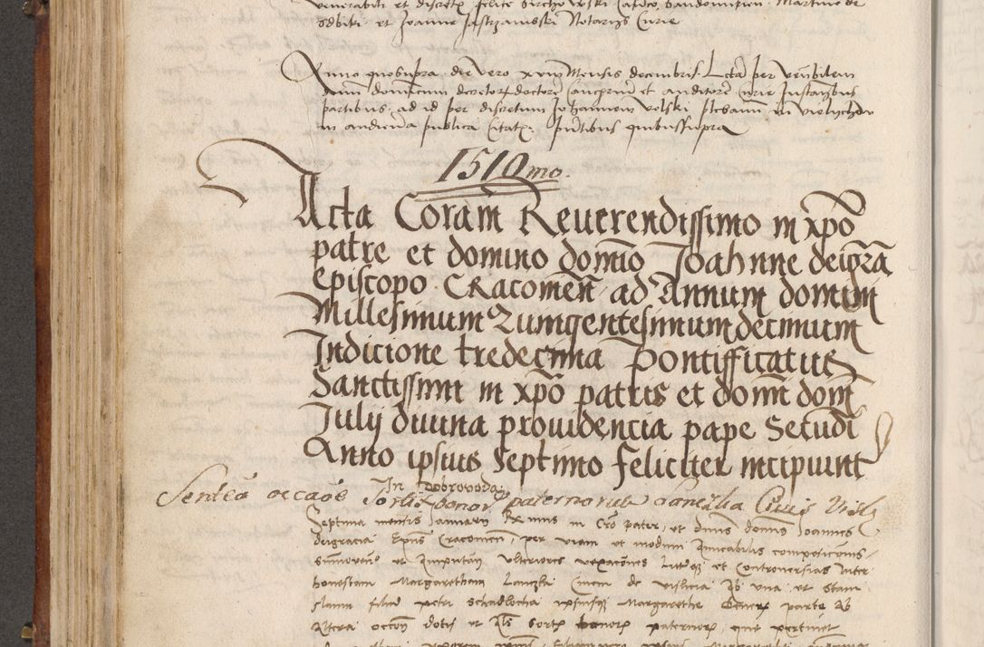 Zdjęcie nr 301 dla obiektu archiwalnego: Volumen I-mum actorum R. D. Joannis Konarski, episcopi Cracoviensis ab an D. 1503 ad annum 1514 inclusive acticata et registata, quorum indicem in dine voluminis videre est.