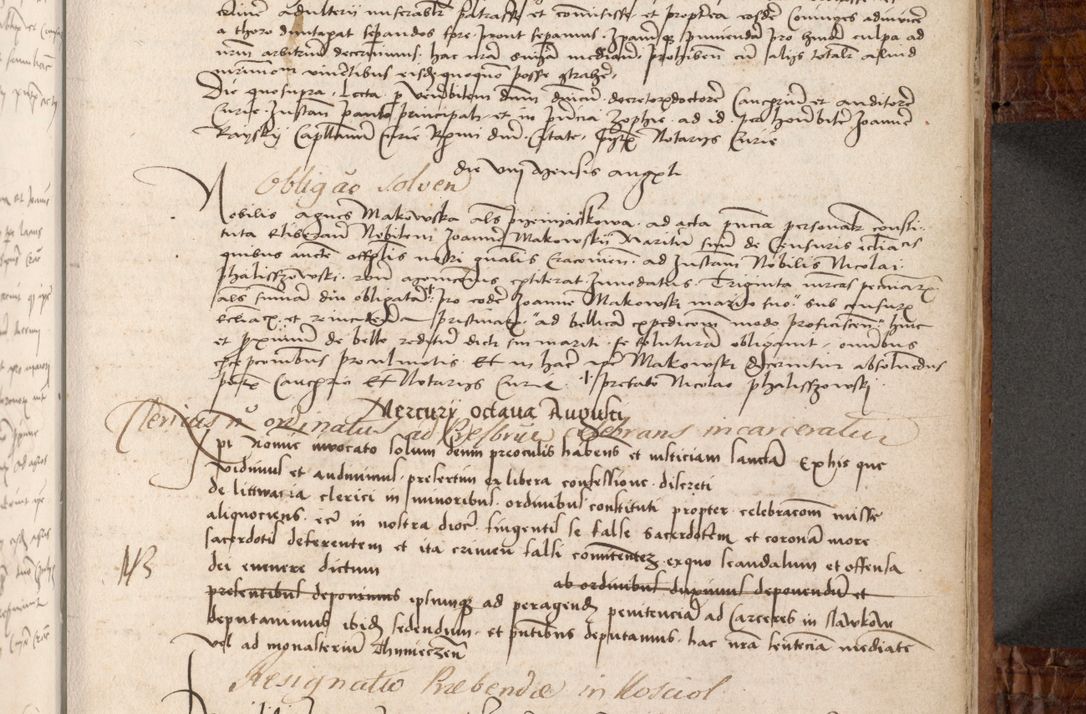 Zdjęcie nr 274 dla obiektu archiwalnego: Volumen I-mum actorum R. D. Joannis Konarski, episcopi Cracoviensis ab an D. 1503 ad annum 1514 inclusive acticata et registata, quorum indicem in dine voluminis videre est.