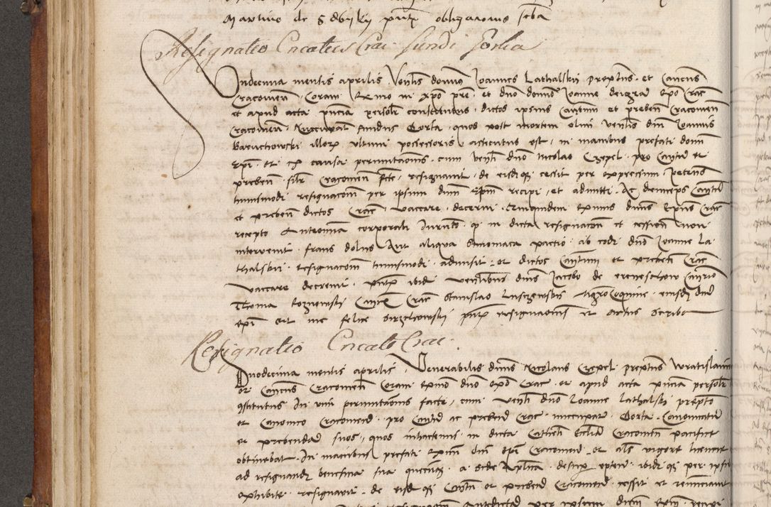 Zdjęcie nr 213 dla obiektu archiwalnego: Volumen I-mum actorum R. D. Joannis Konarski, episcopi Cracoviensis ab an D. 1503 ad annum 1514 inclusive acticata et registata, quorum indicem in dine voluminis videre est.