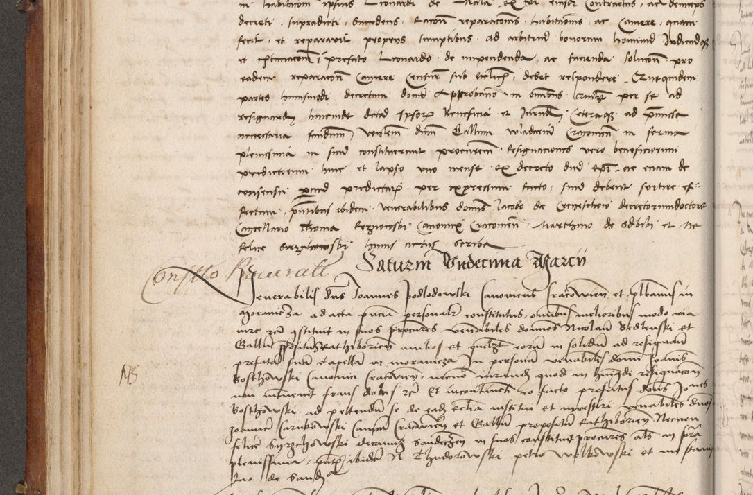 Zdjęcie nr 203 dla obiektu archiwalnego: Volumen I-mum actorum R. D. Joannis Konarski, episcopi Cracoviensis ab an D. 1503 ad annum 1514 inclusive acticata et registata, quorum indicem in dine voluminis videre est.