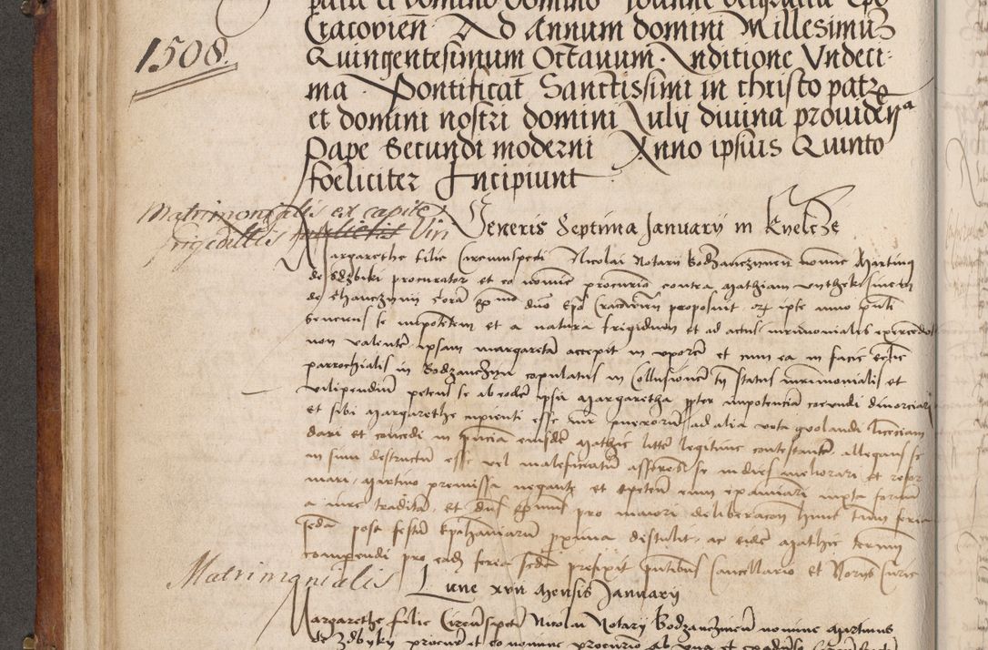 Zdjęcie nr 193 dla obiektu archiwalnego: Volumen I-mum actorum R. D. Joannis Konarski, episcopi Cracoviensis ab an D. 1503 ad annum 1514 inclusive acticata et registata, quorum indicem in dine voluminis videre est.