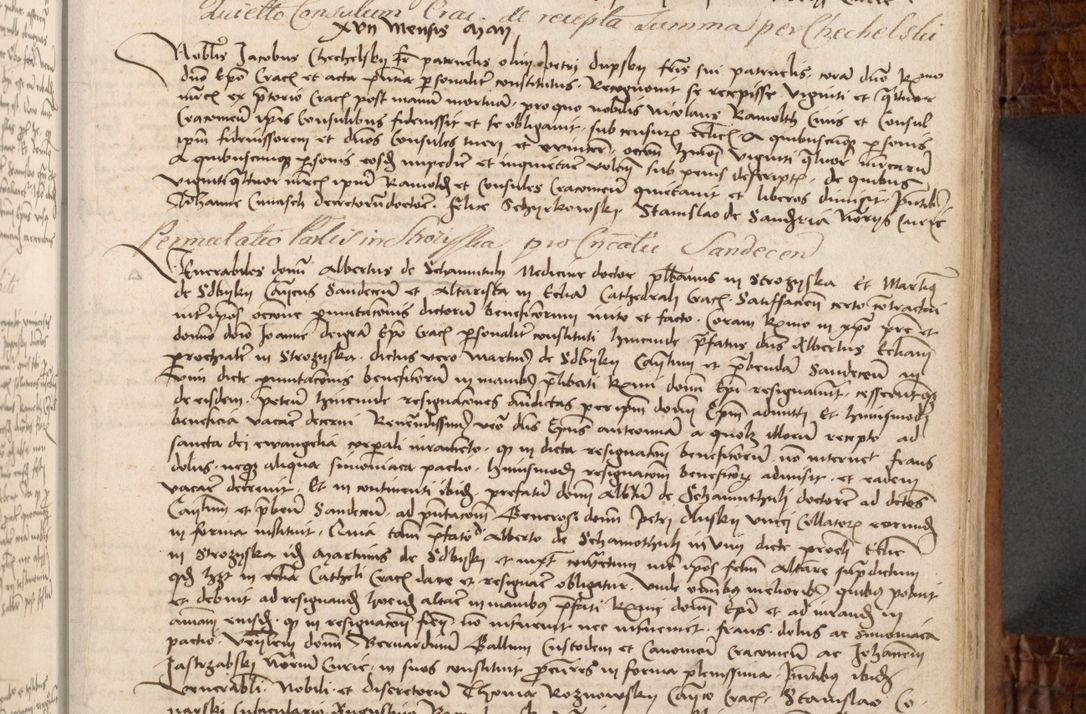 Zdjęcie nr 166 dla obiektu archiwalnego: Volumen I-mum actorum R. D. Joannis Konarski, episcopi Cracoviensis ab an D. 1503 ad annum 1514 inclusive acticata et registata, quorum indicem in dine voluminis videre est.