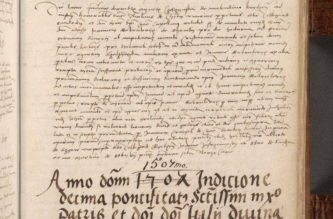 Zdjęcie nr 140 dla obiektu archiwalnego: Volumen I-mum actorum R. D. Joannis Konarski, episcopi Cracoviensis ab an D. 1503 ad annum 1514 inclusive acticata et registata, quorum indicem in dine voluminis videre est.