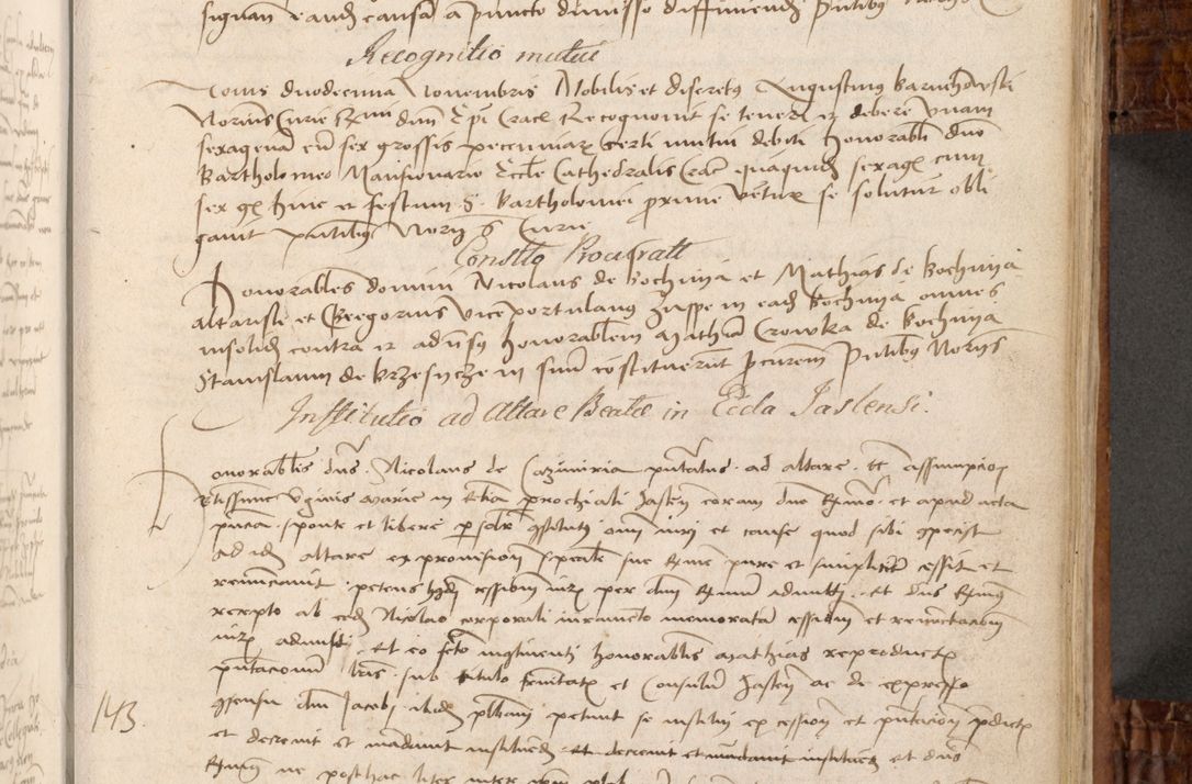 Zdjęcie nr 138 dla obiektu archiwalnego: Volumen I-mum actorum R. D. Joannis Konarski, episcopi Cracoviensis ab an D. 1503 ad annum 1514 inclusive acticata et registata, quorum indicem in dine voluminis videre est.